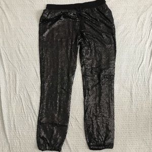Evenuel Black Sequin Pants